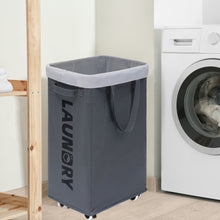 Load image into Gallery viewer, TIMEYARD 75L Rolling Laundry hamper with Wheels and Removable Mesh Bag, Dirty Clothes hamper for Laundry Room, Gray