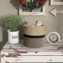 Load image into Gallery viewer, Jute Plant Basket Modern Woven Basket for 10" Flower Pot