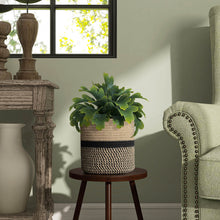 Load image into Gallery viewer, Jute Plant Basket Modern Woven Basket for 10" Flower Pot