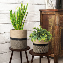 Load image into Gallery viewer, Jute Plant Basket Modern Woven Basket for 10" Flower Pot