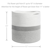 Load image into Gallery viewer, 11" x 11" Storage Basket Organizer For Indoor Flower Pots