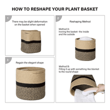 Load image into Gallery viewer, Jute Plant Basket Modern Woven Basket for 10" Flower Pot