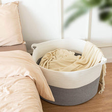 Load image into Gallery viewer, Large Woven Basket Baby Laundry Basket Hamper