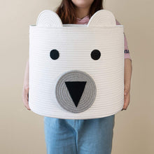 Load image into Gallery viewer, Bear Basket Toy Storage Bin for Kids
