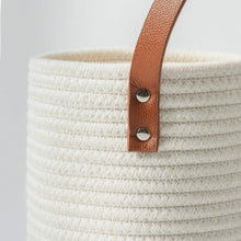 Load image into Gallery viewer, Small Cotton Rope Hang Basket White 2 Pack