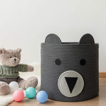 Load image into Gallery viewer, Bear Basket Toy Storage Bin for Kids