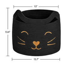 Load image into Gallery viewer, Large Woven Cotton Rope Storage Basket