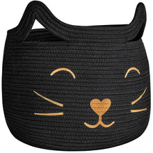 Load image into Gallery viewer, Large Woven Cotton Rope Storage Basket