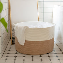 Load image into Gallery viewer, XXXLarge Cotton Rope Basket Woven Baby Laundry Basket