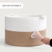 Load image into Gallery viewer, XXXLarge Cotton Rope Basket Woven Baby Laundry Basket