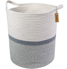 Load image into Gallery viewer, Timeyard Tall Laundry Basket with Handles For Baby Nursery Room Gray 