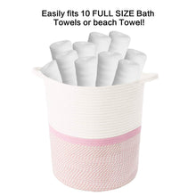 Load image into Gallery viewer, Tall Laundry Basket with Handles For Baby Nursery Room Gray 13.4 x 14.2 x 16.2 in