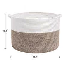 Load image into Gallery viewer, Woven Baby Laundry Basket for Blankets