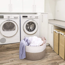 Load image into Gallery viewer, Woven Baby Laundry Basket for Blankets