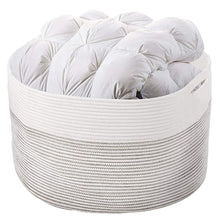 Load image into Gallery viewer, 3XL Baby Hamper Baskets Corner Laundry Basket for Pillow Blanket Storage Bin 23.6"D x 14.2"H