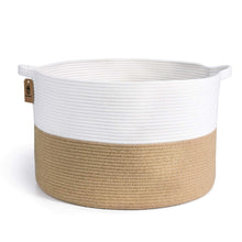Load image into Gallery viewer, XXXLarge Cotton Rope Basket Woven Baby Laundry Basket